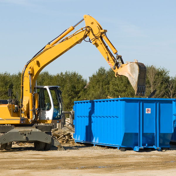 what size residential dumpster rentals are available in Fulton County